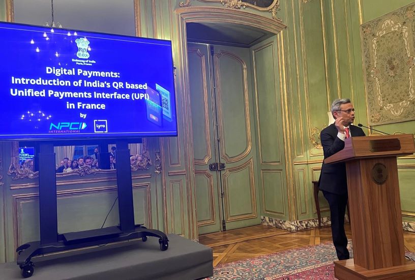 Ambassador Jawed Ashraf welcomed NPCI & Lyra at his residence for the launch of UPI in France on March 27th, 2024.